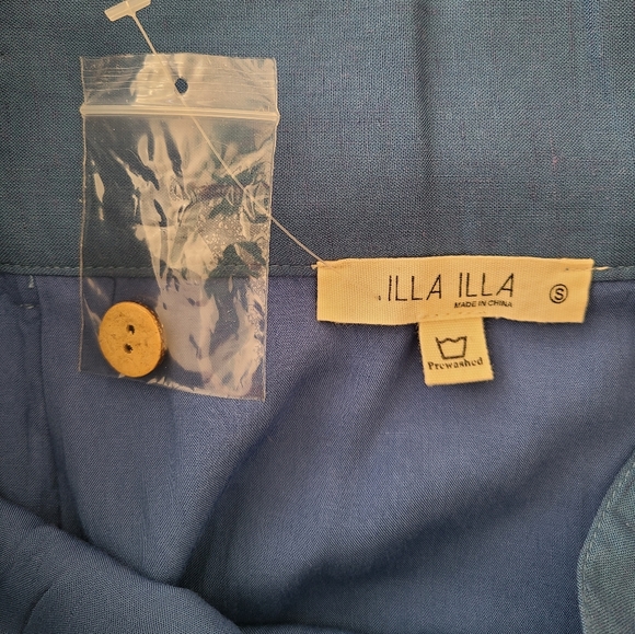 New without tag Rayon linen front button closure midi skirt - Picture 5 of 6